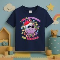 Cute I Want A Hippopotamus for Christmas Lights Toddler T-Shirt thumb 3