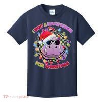 Cute I Want A Hippopotamus for Christmas Lights Kids T-Shirt thumb 0