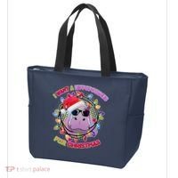 Cute I Want A Hippopotamus for Christmas Lights Tote Bag thumb 3