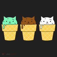 Cute Ice Cream Cat Flavors Women's Sweatshirt thumb 2
