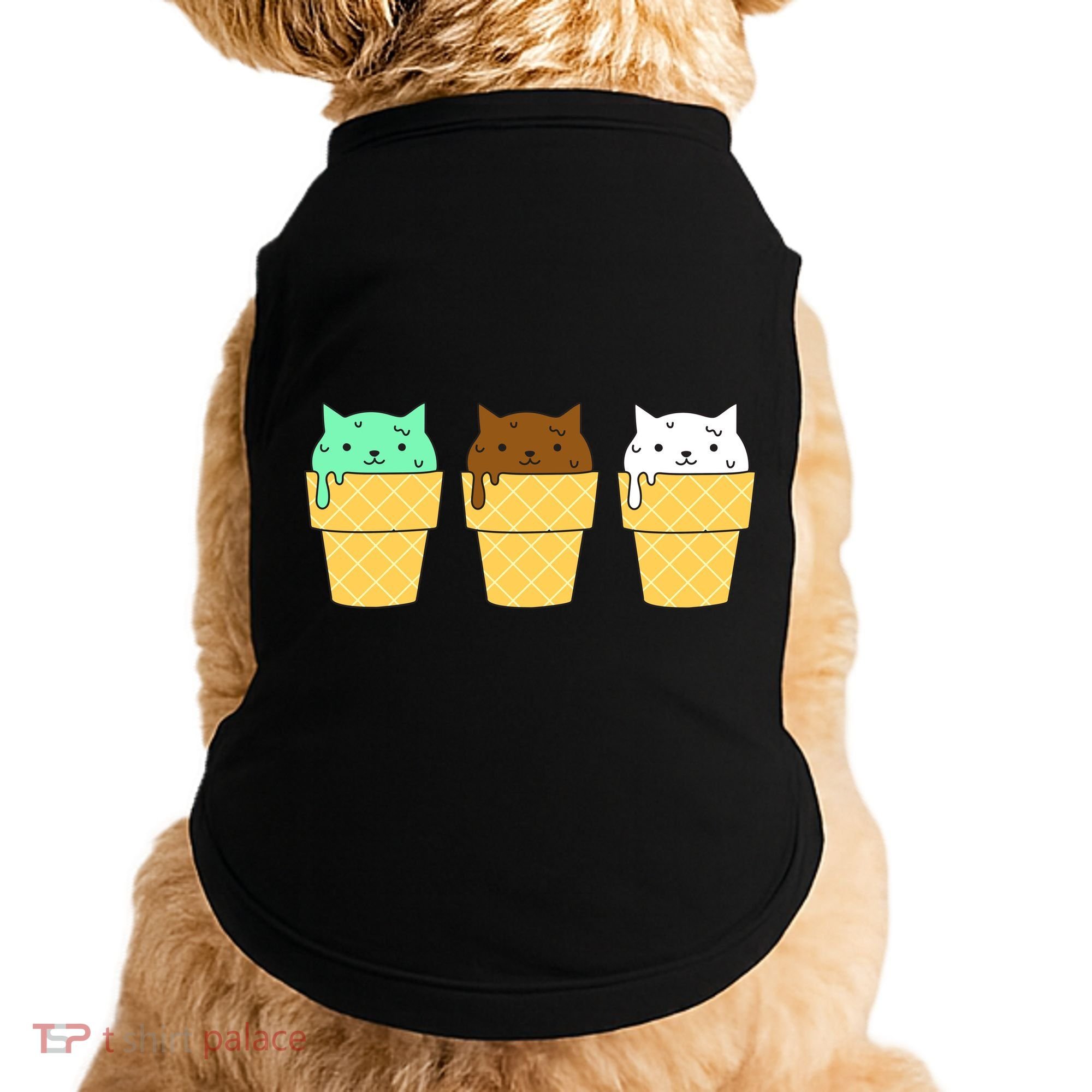 Cute Ice Cream Cat Flavors Doggie Tank