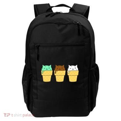 Cute Ice Cream Cat Flavors Backpack