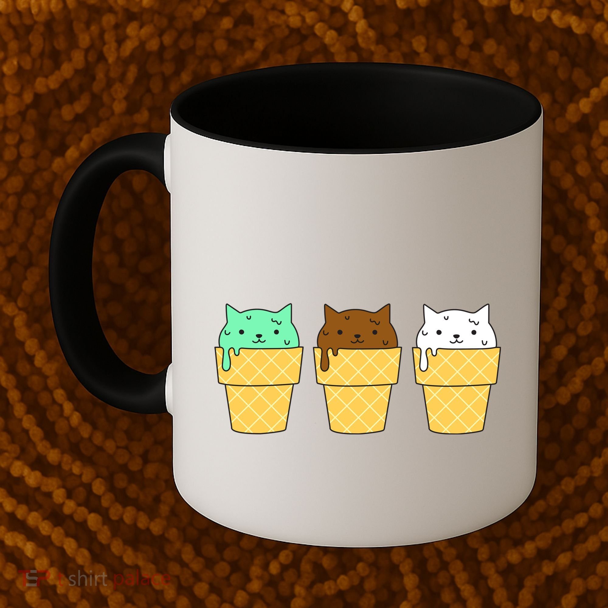 Cute Ice Cream Cat Flavors Coffee Mug
