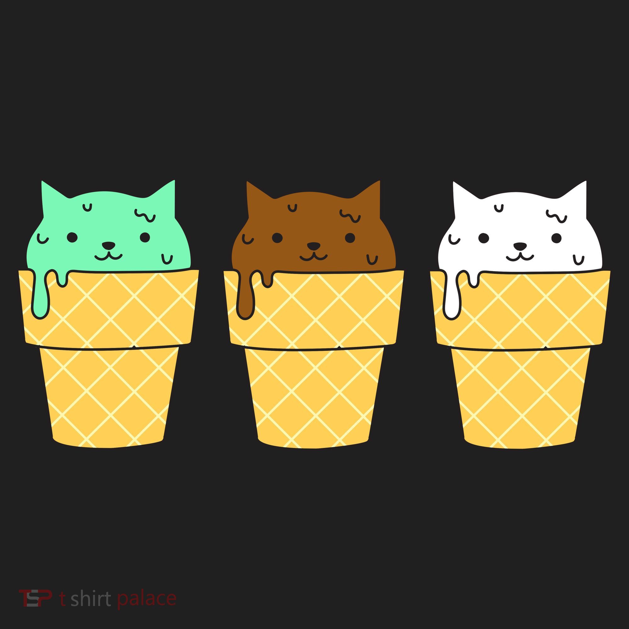 Cute Ice Cream Cat Flavors Beanie