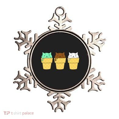 Cute Ice Cream Cat Flavors Ornament