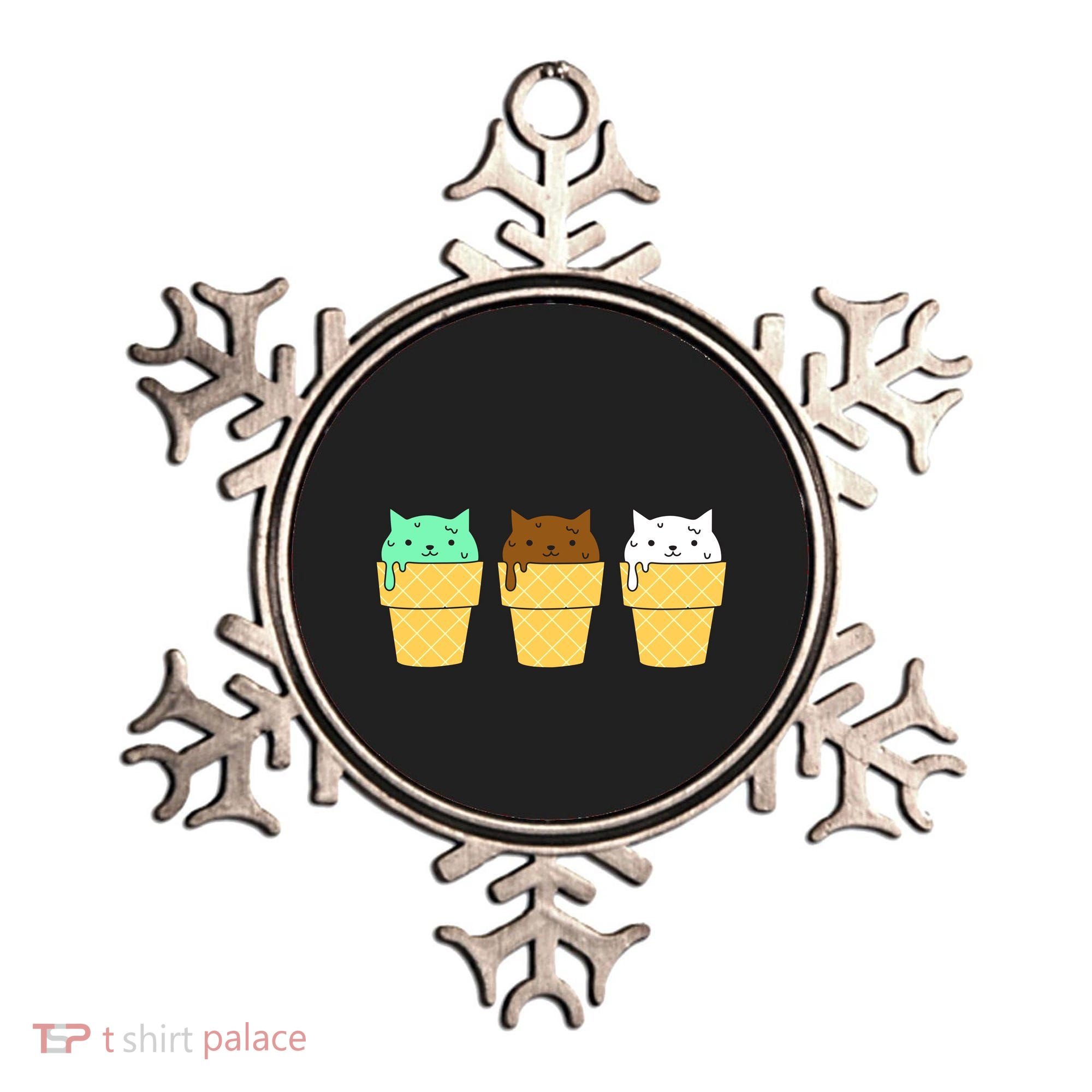 Cute Ice Cream Cat Flavors Ornament