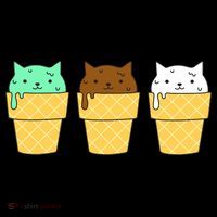 Cute Ice Cream Cat Flavors Ornament thumb 1