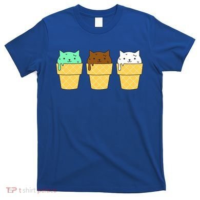 Cute Ice Cream Cat Flavors T-Shirt