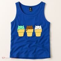 Cute Ice Cream Cat Flavors Tank Top thumb 2