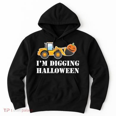 Cute I'm Digging Halloween Tractor Hoodie