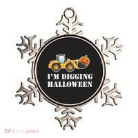 Cute I'm Digging Halloween Tractor Ornament thumb 0