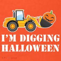 Cute I'm Digging Halloween Tractor Women's T-Shirt thumb 6