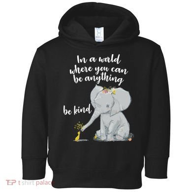 Cute Inspiring Be Anything Be Kind Toddler Hoodie