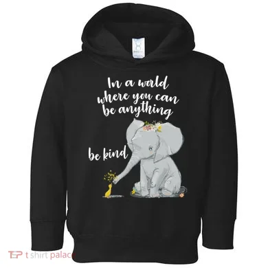 Cute Inspiring Be Anything Be Kind Toddler Hoodie
