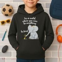 Cute Inspiring Be Anything Be Kind Kids Hoodie thumb 2