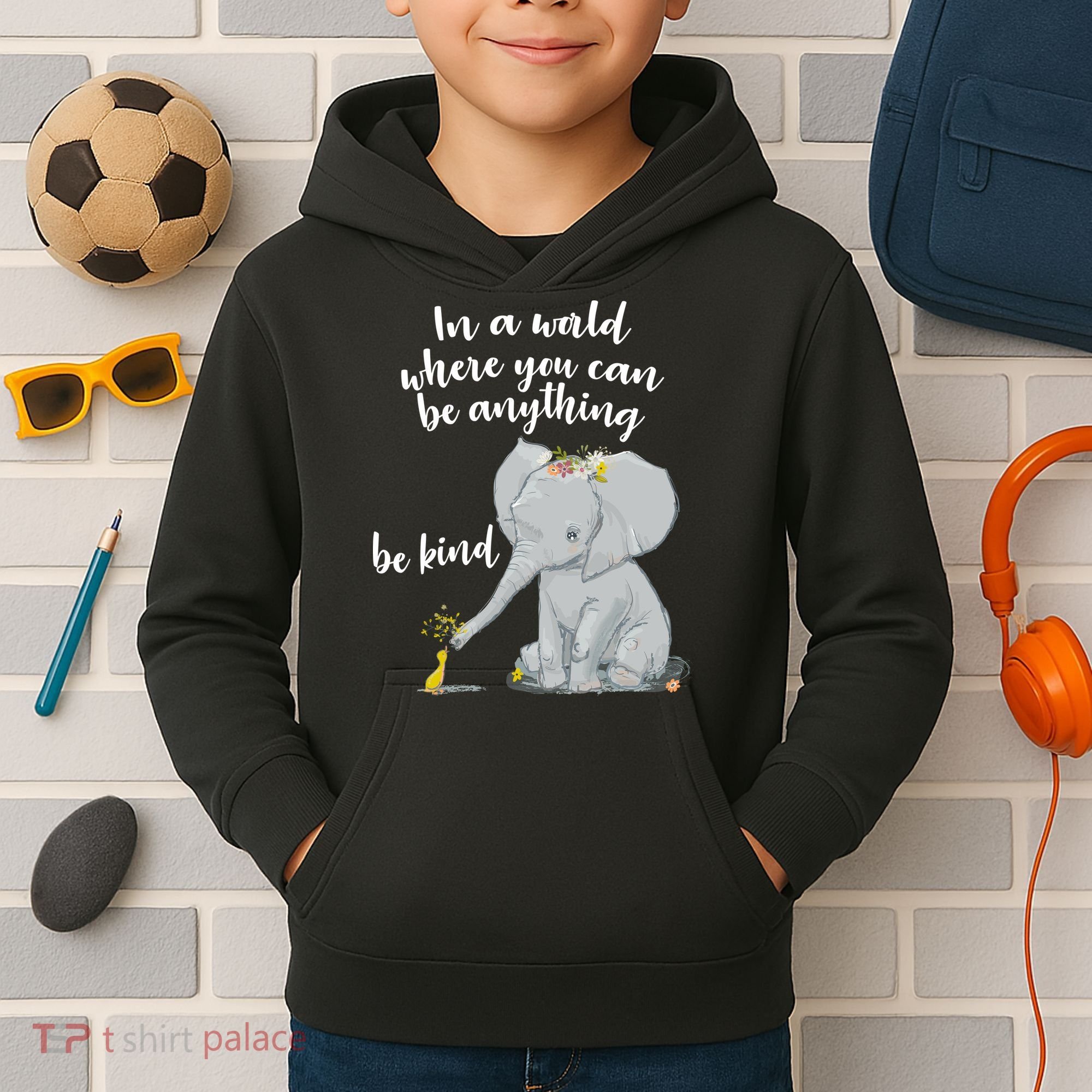 Cute Inspiring Be Anything Be Kind Kids Hoodie