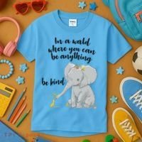 Cute Inspiring Be Anything Be Kind Kids T-Shirt thumb 3