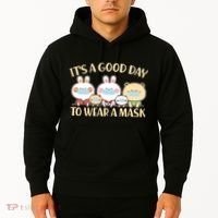 Cute It's A Good Day To Wear A Mask Hoodie thumb 2