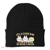 Cute It's A Good Day To Wear A Mask Beanie thumb 0