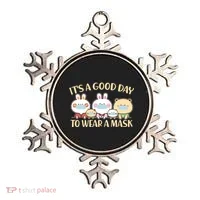 Cute It's A Good Day To Wear A Mask Ornament thumb 0