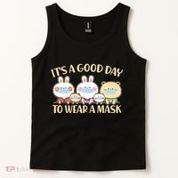 Cute It's A Good Day To Wear A Mask Tank Top thumb 2