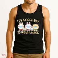Cute It's A Good Day To Wear A Mask Tank Top thumb 3