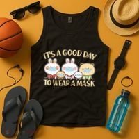 Cute It's A Good Day To Wear A Mask Tank Top thumb 4