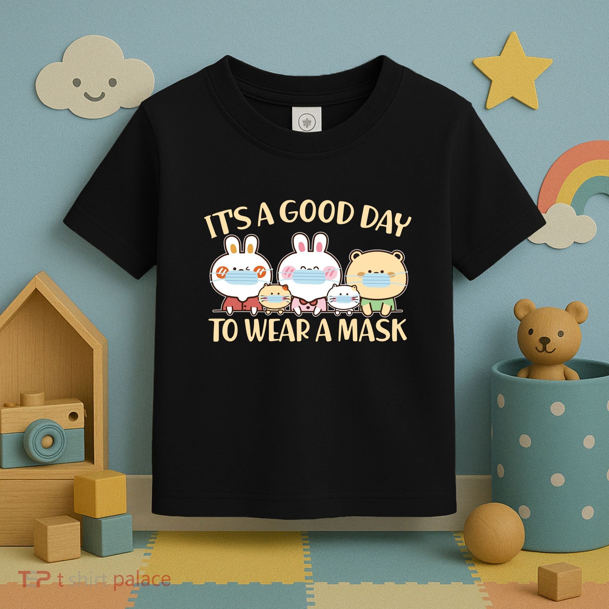 Cute It's A Good Day To Wear A Mask Toddler T-Shirt