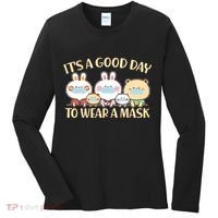 Cute It's A Good Day To Wear A Mask Women's Long Sleeve Shirt thumb 0