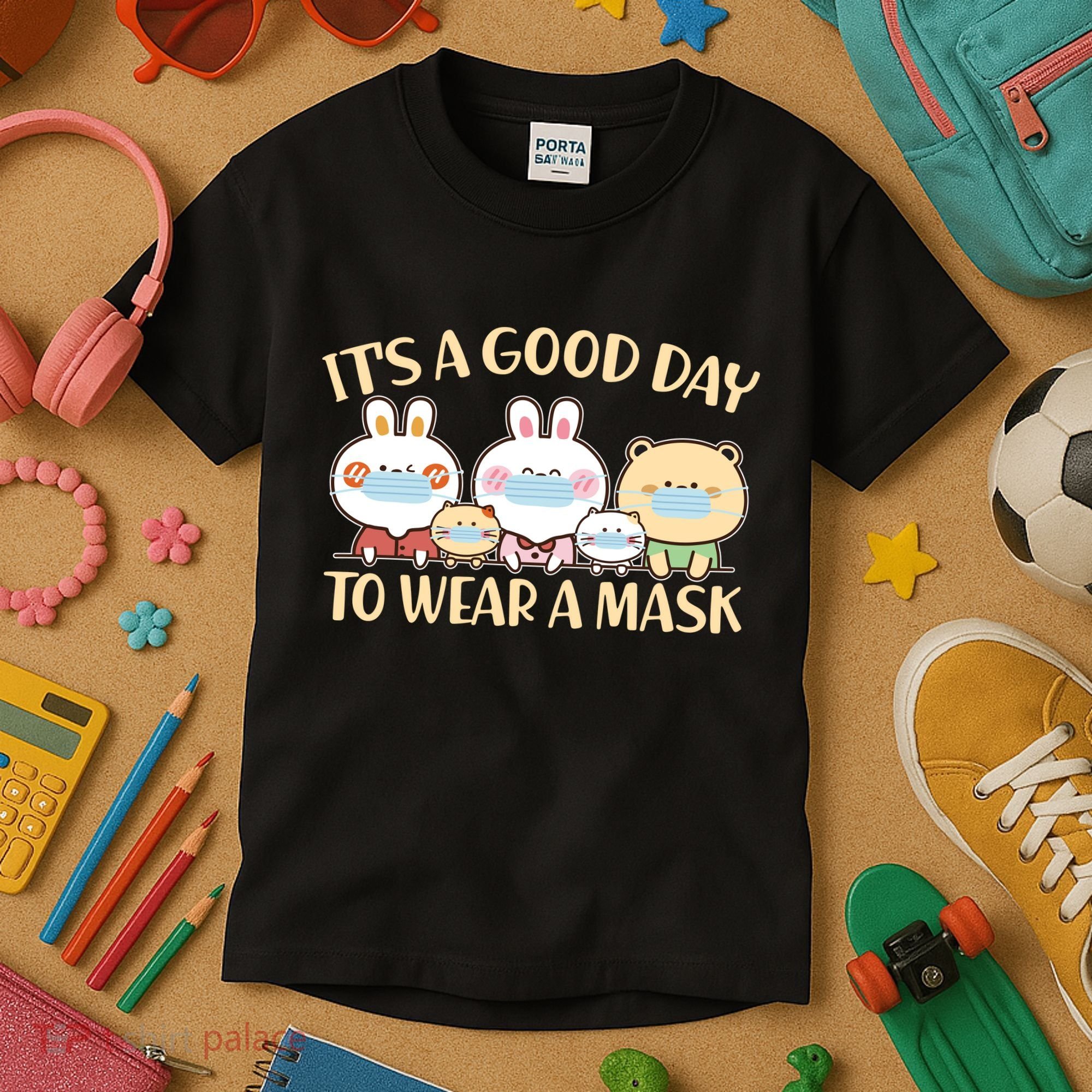 Cute It's A Good Day To Wear A Mask Kids T-Shirt