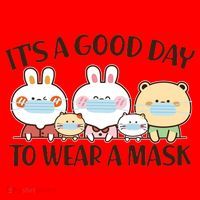 Cute It's A Good Day To Wear A Mask Santa Hat thumb 1