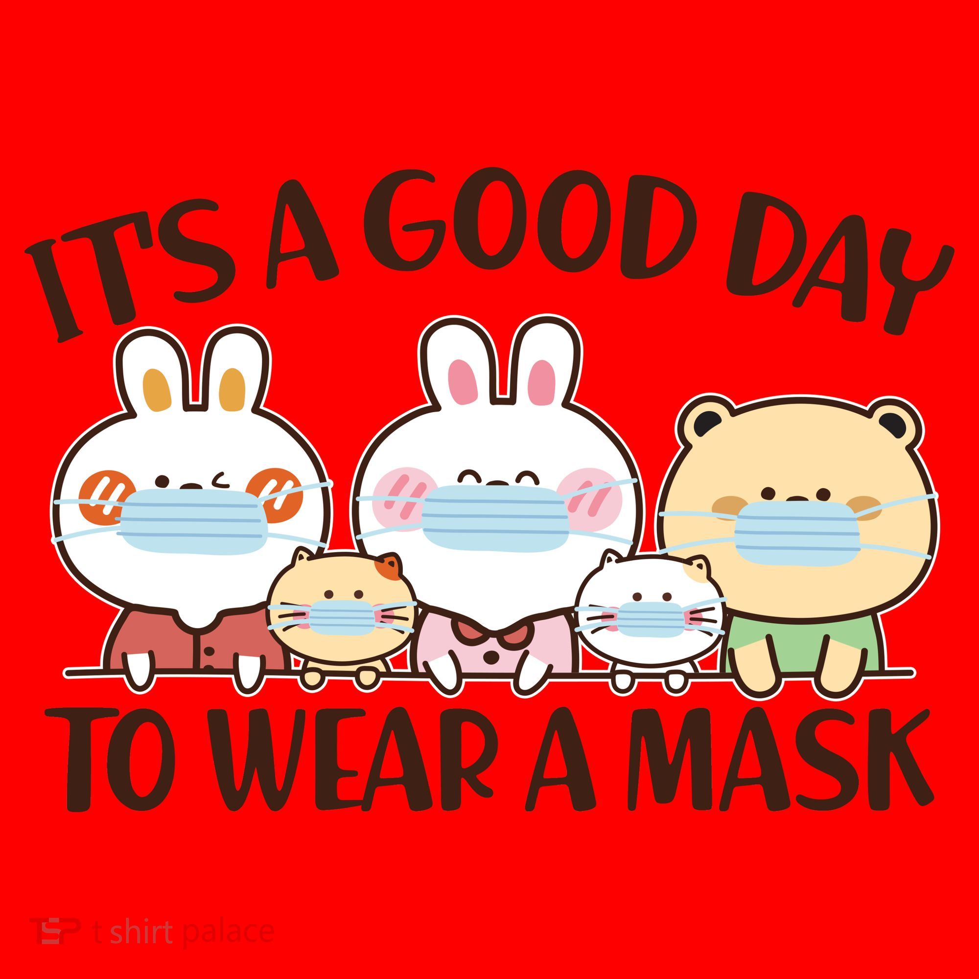 Cute It's A Good Day To Wear A Mask Santa Hat