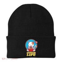 Cute Japanese Ramen Life Kitty Beanie thumb 0