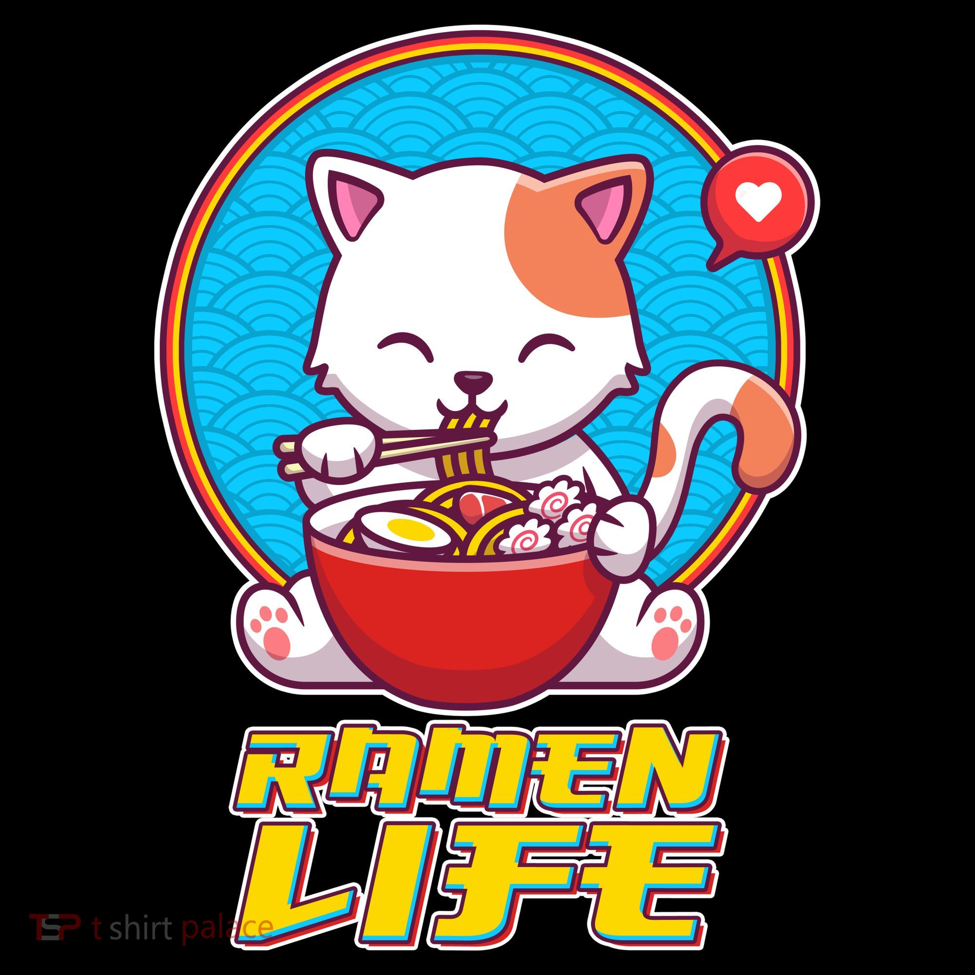 Cute Japanese Ramen Life Kitty Ornament