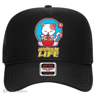 Cute Japanese Ramen Life Kitty Hat