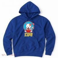 Cute Japanese Ramen Life Kitty Hoodie thumb 0