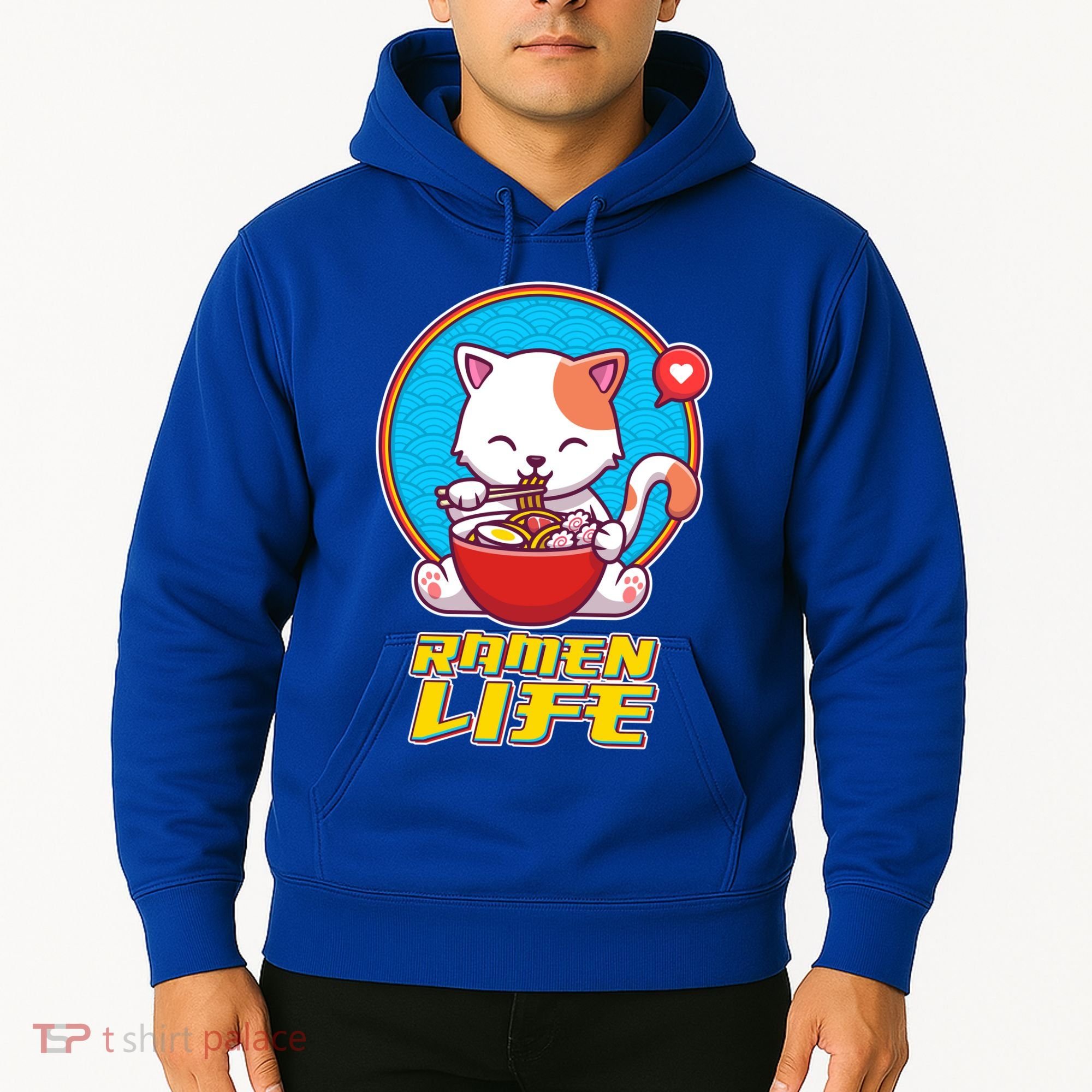 Cute Japanese Ramen Life Kitty Hoodie