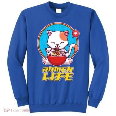 Cute Japanese Ramen Life Kitty Sweatshirt