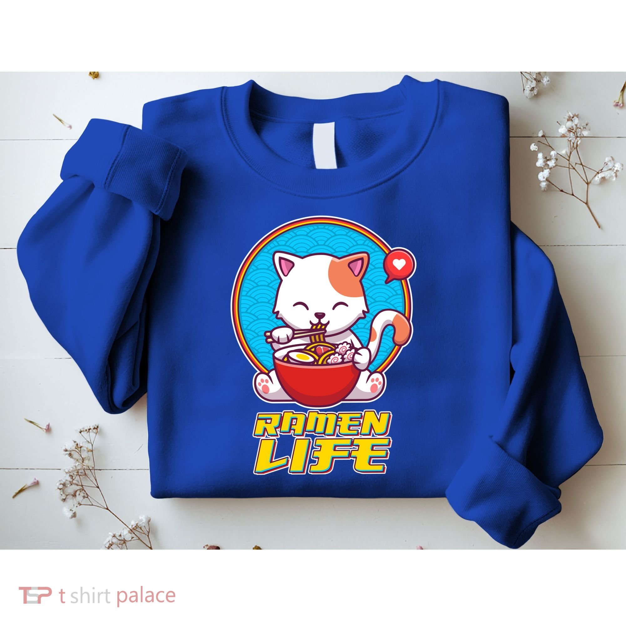 Cute Japanese Ramen Life Kitty Sweatshirt