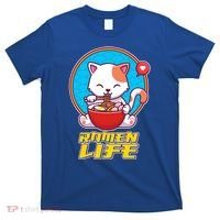 Cute Japanese Ramen Life Kitty T-Shirt thumb 0