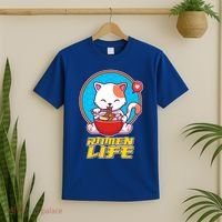 Cute Japanese Ramen Life Kitty T-Shirt thumb 2