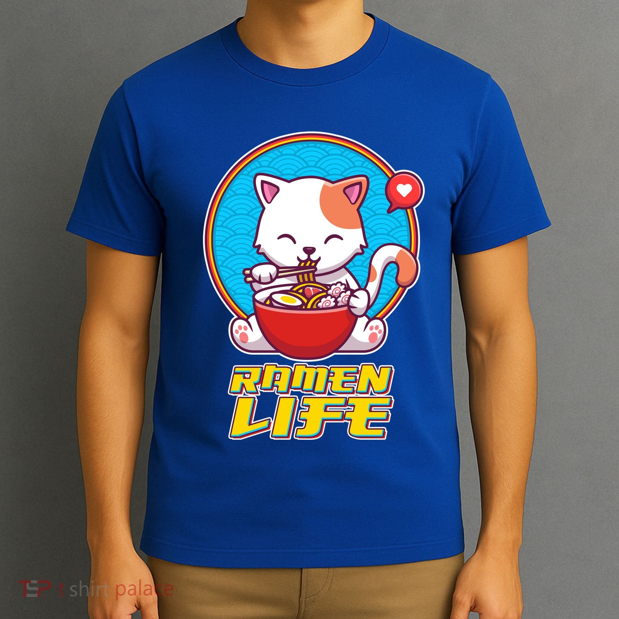 Cute Japanese Ramen Life Kitty T-Shirt