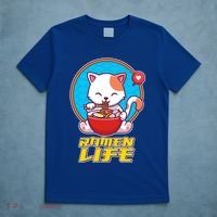Cute Japanese Ramen Life Kitty T-Shirt thumb 5