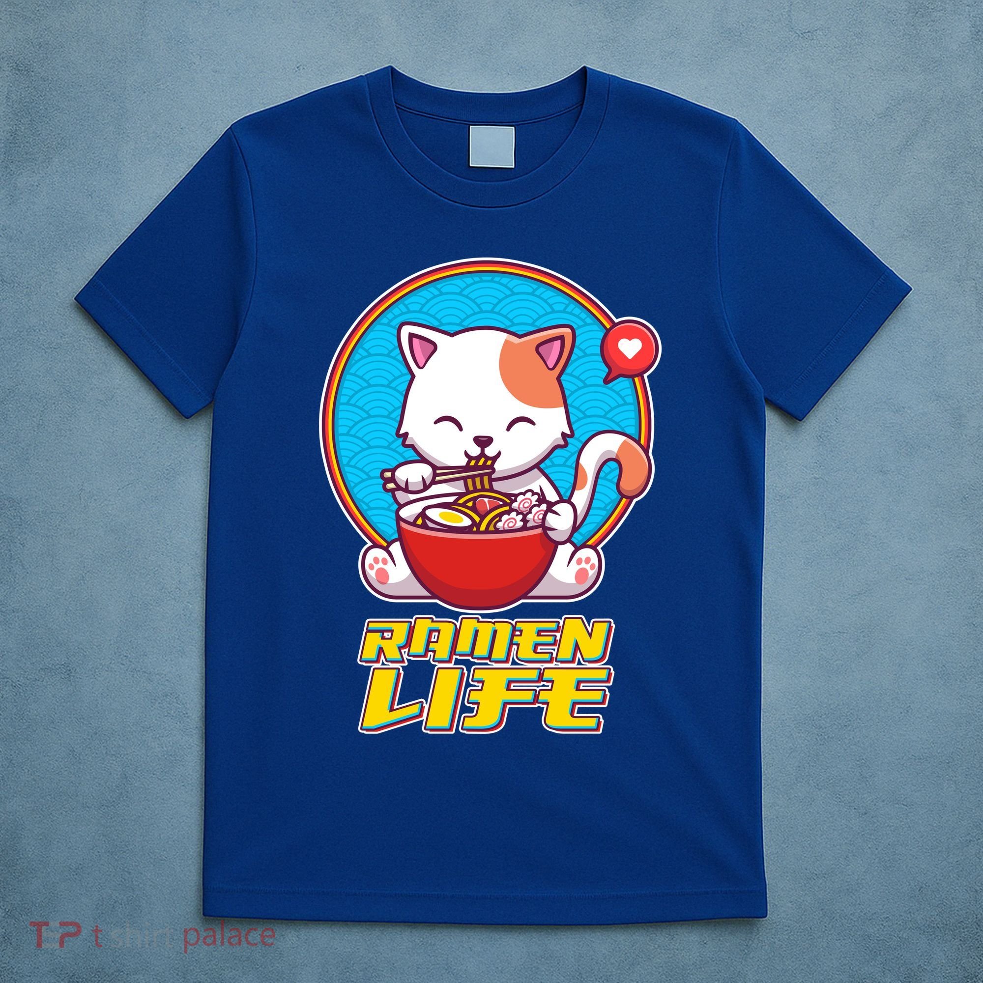 Cute Japanese Ramen Life Kitty T-Shirt