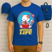Cute Japanese Ramen Life Kitty T-Shirt thumb 6