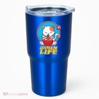 Cute Japanese Ramen Life Kitty Tumbler thumb 0