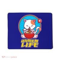 Cute Japanese Ramen Life Kitty Mousepad thumb 0