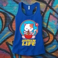 Cute Japanese Ramen Life Kitty Women's Tank Top thumb 3
