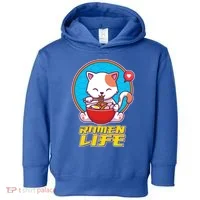 Cute Japanese Ramen Life Kitty Toddler Hoodie thumb 0