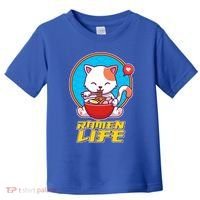 Cute Japanese Ramen Life Kitty Toddler T-Shirt thumb 0